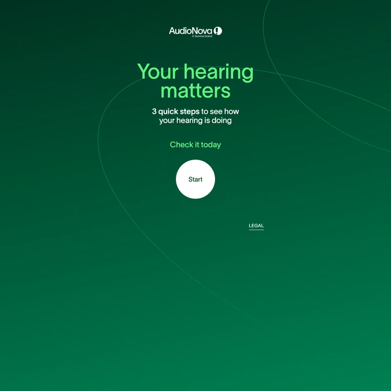 Web app du test auditif AudioNova